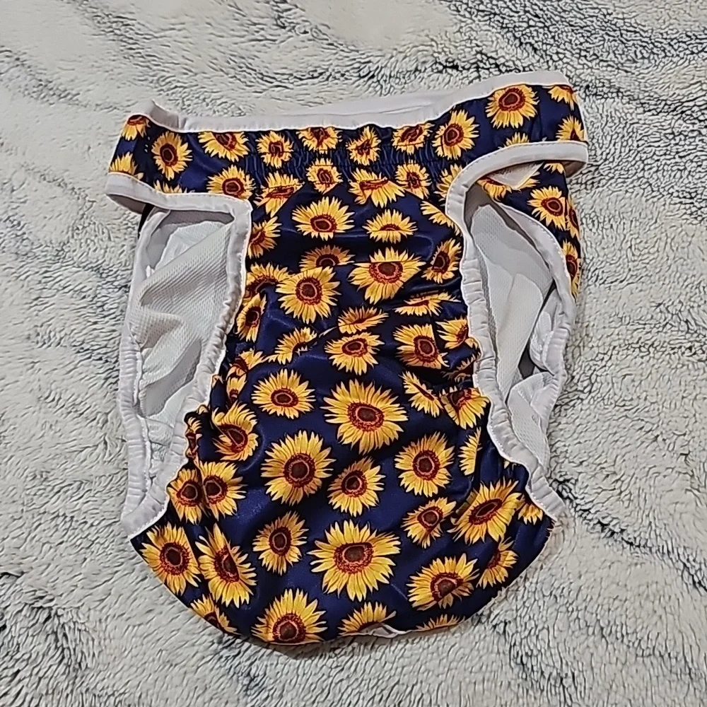 Set of 2 Pet Soft size XL Female Washable Diapers- Flower Print